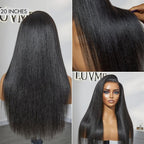 Glueless HD Lace Kinky Straight T-Part Lace Human Hair Wig - Blonde | 10"-28"