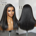 Glueless HD Lace Kinky Straight T-Part Lace Human Hair Wig - Blonde | 10"-28"