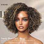 Glueless HD Lace Pixie T-Part Lace Human Hair Wig | 8"-14"