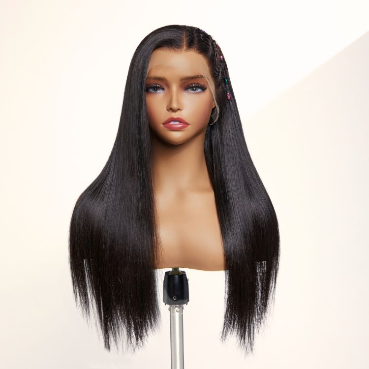 Glueless HD Lace Straight T-Part Lace Human Hair Wig - Blonde 200% Density | 10"-28"