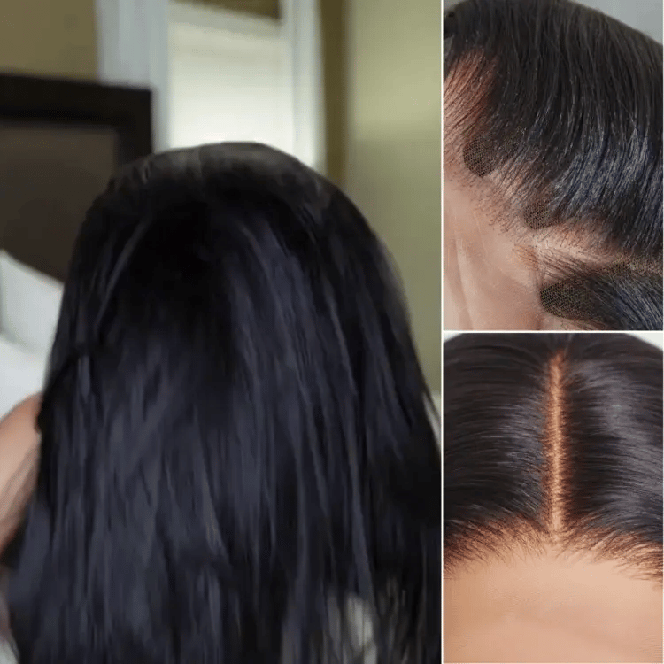 Glueless HD Lace Kinky Straight T-Part Lace Human Hair Wig | 10"-28"