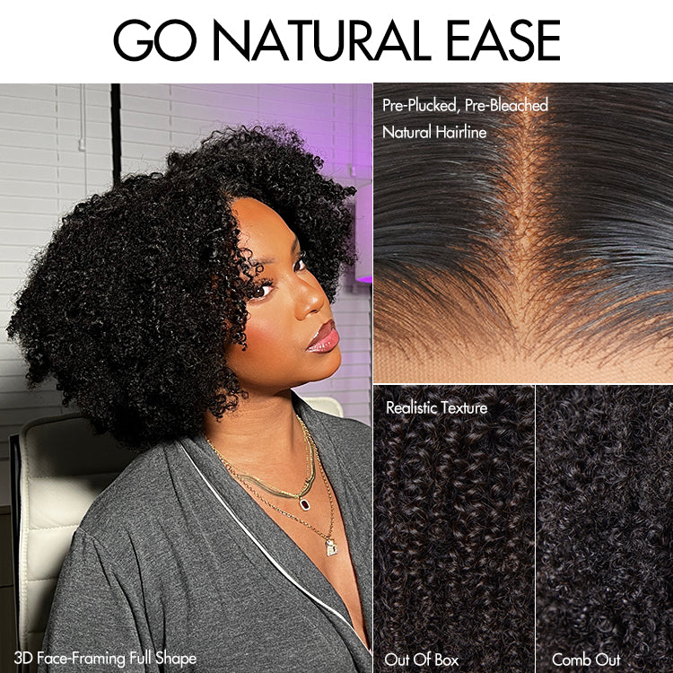 Glueless Curly 5X5 Closure Human Hair Wig - Grey | 10"-28"