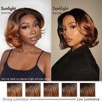 Glueless HD Lace Pixie T-Part Lace Human Hair Wig - Red | 8"-14"