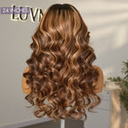 Glueless HD Lace Loose Wave T-Part Lace Human Hair Wig - Red | 10"-28"
