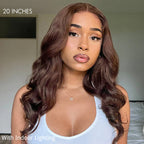 Glueless Loose Wave 5X5 Closure Human Hair Wig - Red Pre-Plucked | 10"-28"