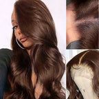 Glueless Loose Wave 5X5 Closure Human Hair Wig - Red Pre-Plucked | 10"-28"