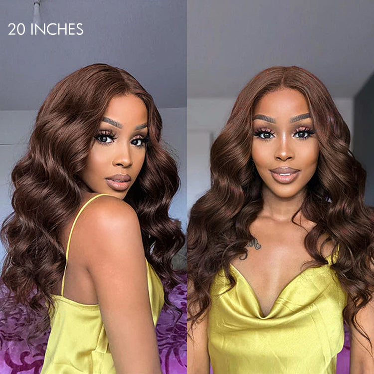 Glueless Loose Wave 5X5 Closure Human Hair Wig - Red Pre-Plucked | 10"-28"