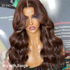 Glueless Loose Wave 5X5 Closure Human Hair Wig - Red Pre-Plucked | 10"-28"
