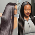 Glueless HD Lace Straight T-Part Lace Human Hair Wig - Blonde 180% Density | 10"-28"