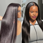 Glueless HD Lace Straight T-Part Lace Human Hair Wig - Blonde 180% Density | 10"-28"