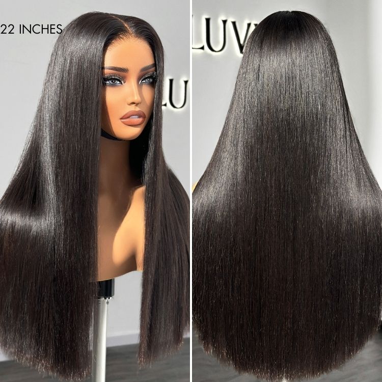 Glueless HD Lace Straight T-Part Lace Human Hair Wig - Blonde 180% Density | 10"-28"