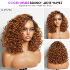 Glueless HD Lace Loose Wave T-Part Lace Human Hair Wig - Blonde | 10"-28"