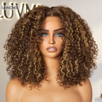 Glueless HD Lace Curly T-Part Lace Human Hair Wig - Grey | 10"-28"