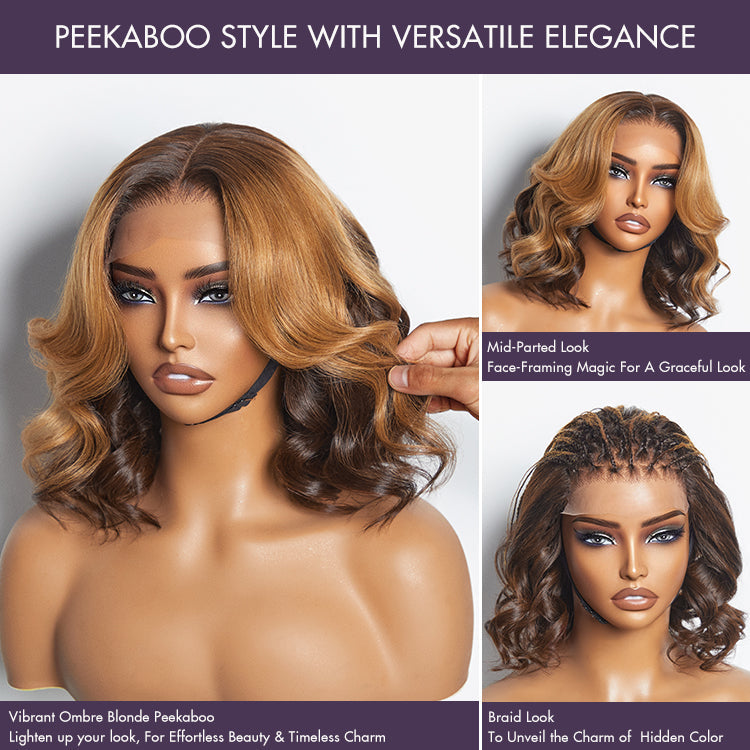 Glueless Loose Wave 5X5 Closure Human Hair Wig - Red | 10"-28"