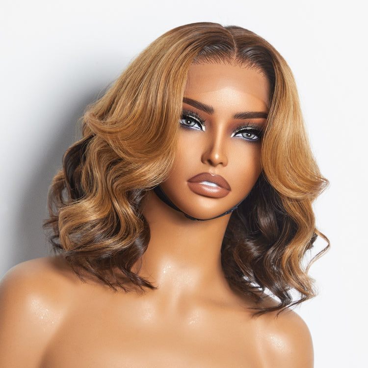 Glueless Loose Wave 5X5 Closure Human Hair Wig - Red | 10"-28"