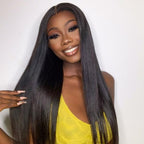Glueless HD Lace Straight T-Part Lace Human Hair Wig 180% Density | 10"-28"