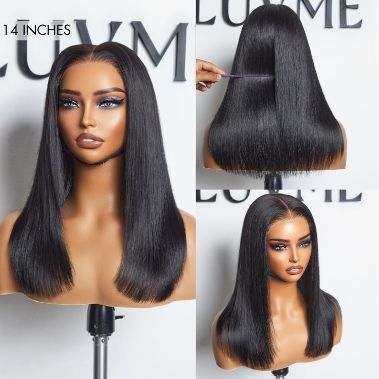 Glueless Straight T-Part Lace Human Hair Wig - Blonde | 10"-28"