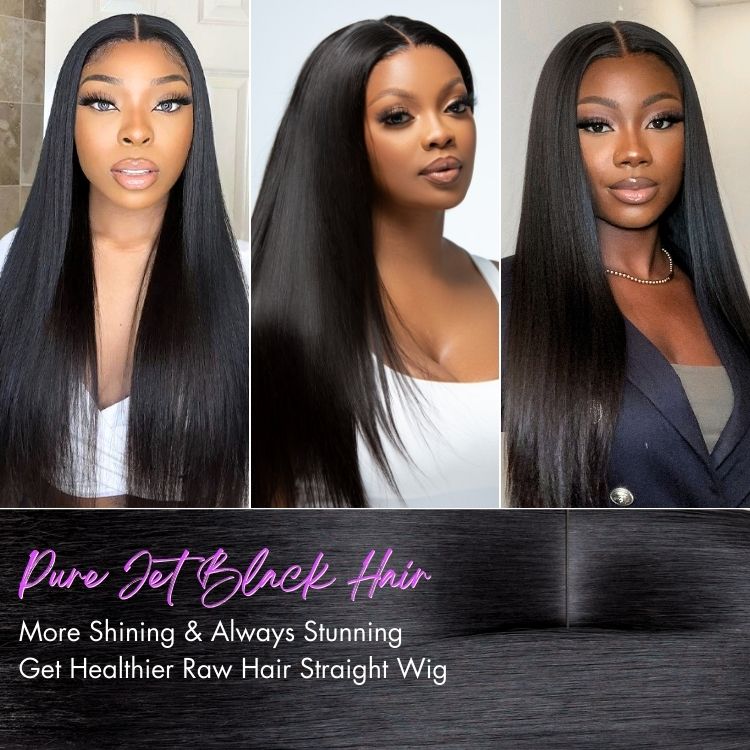 Glueless Straight T-Part Lace Human Hair Wig - Blonde | 10"-28"