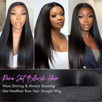 Glueless Straight T-Part Lace Human Hair Wig - Blonde | 10"-28"
