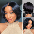 Glueless HD Lace Pixie T-Part Lace Human Hair Wig - Ombre | 8"-14"