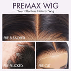 Glueless HD Lace Straight T-Part Lace Human Hair Wig - Blonde 200% Density | 10"-28"