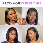 Glueless Bob 13X4 Frontal Human Hair Wig - Blonde | 8"-14"