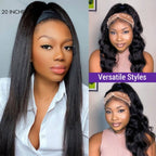 Glueless Kinky Straight Headband Human Hair Wig | 8"-14"
