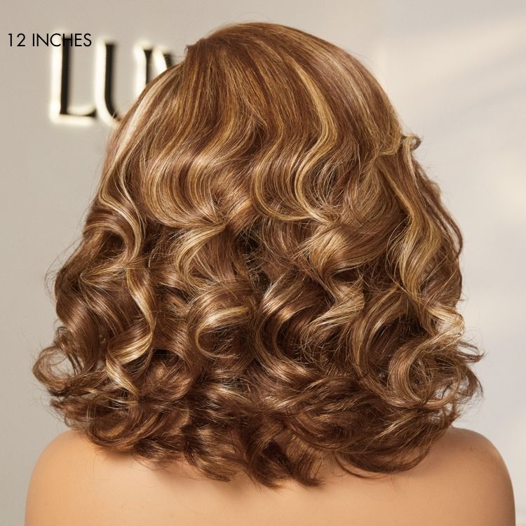 Glueless Body Wave 13X4 Frontal Human Hair Wig - Highlight | 10"-28"