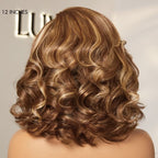 Glueless Body Wave 13X4 Frontal Human Hair Wig - Highlight | 10"-28"
