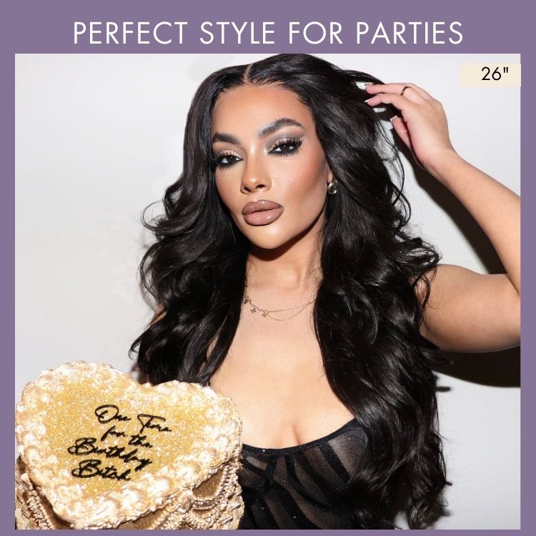 Glueless HD Lace Body Wave T-Part Lace Human Hair Wig - Blonde Pre-Plucked | 10"-28"