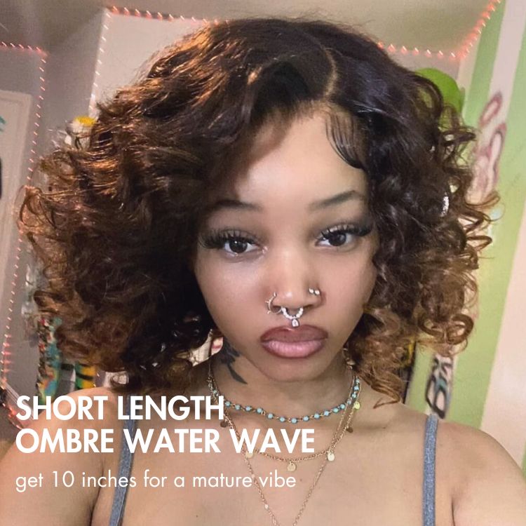 Glueless HD Lace Curly T-Part Lace Human Hair Wig - Red | 10"-28"