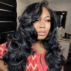 Glueless HD Lace Layered T-Part Lace Human Hair Wig - Red | 10"-28"