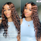 Glueless Curly 5X5 Closure Human Hair Wig - Red | 10"-28"