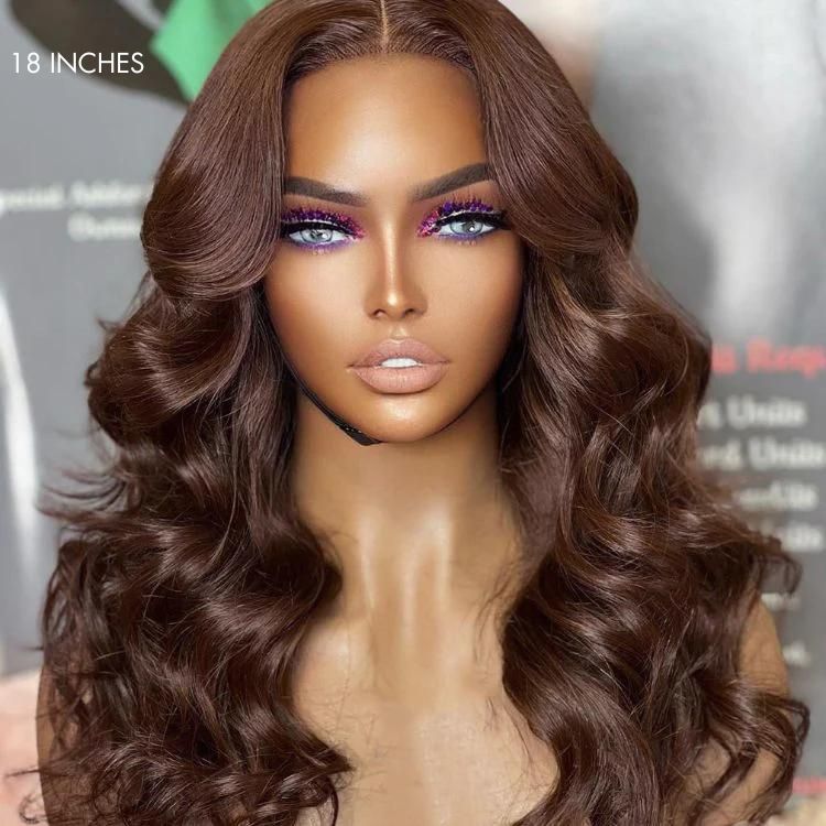 Glueless Loose Wave 5X5 Closure Human Hair Wig - Red Pre-Plucked | 10"-28"