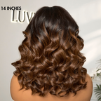 Glueless Loose Wave T-Part Lace Human Hair Wig - Red | 10"-28"