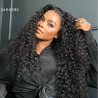 Glueless Curly T-Part Lace Human Hair Wig - Blonde | 10"-28"