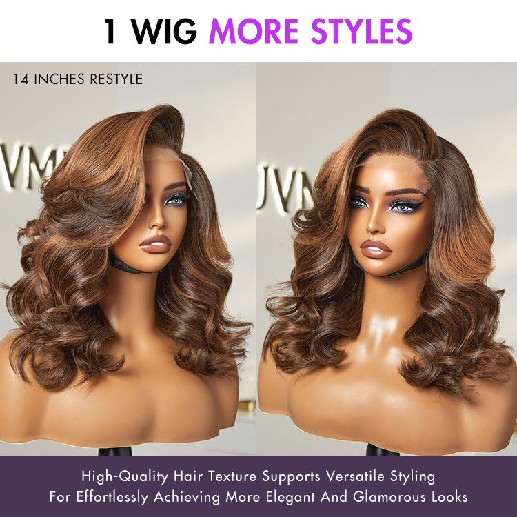 Glueless HD Lace Pixie T-Part Lace Human Hair Wig - Red | 8"-14"