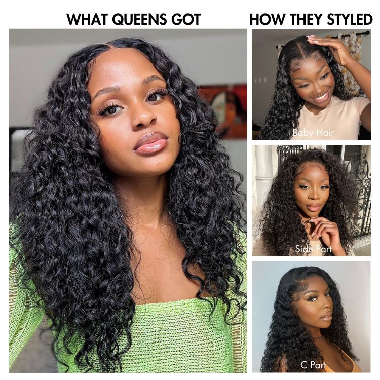 Glueless Curly T-Part Lace Human Hair Wig - Blonde Pre-Plucked | 10"-28"