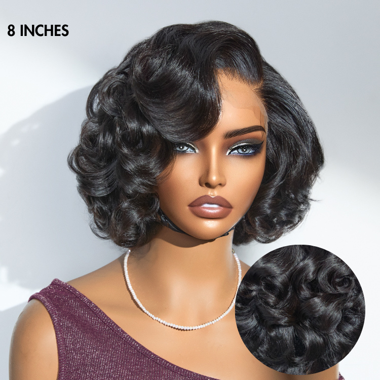 Glueless HD Lace Bob T-Part Lace Human Hair Wig - Highlight | 8"-14"