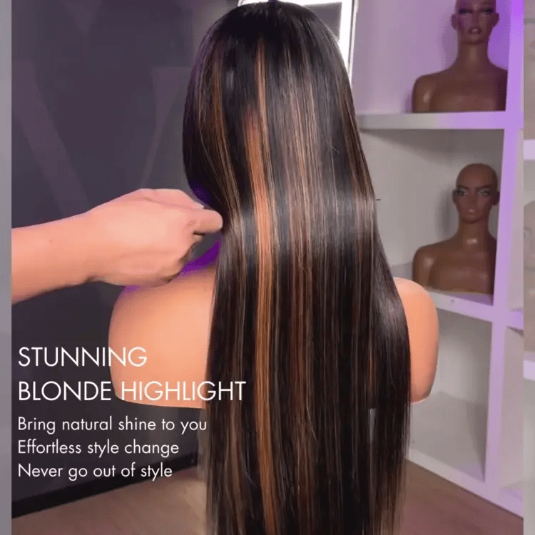 Glueless Straight T-Part Lace Human Hair Wig - Red | 10"-28"