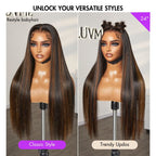 Glueless Straight T-Part Lace Human Hair Wig - Red | 10"-28"