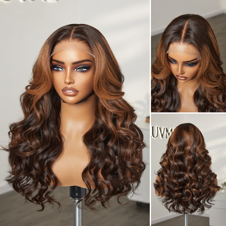 Glueless Loose Wave 5X5 Closure Human Hair Wig - Red 180% Density | 10"-28"