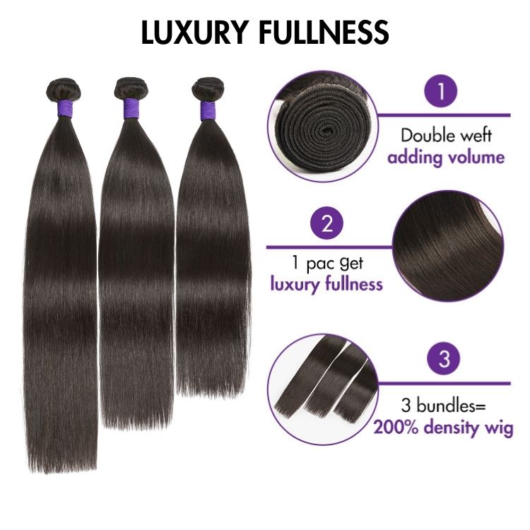 Straight 100% Virgin Human Hair Bundles - Blonde | 12"-30"
