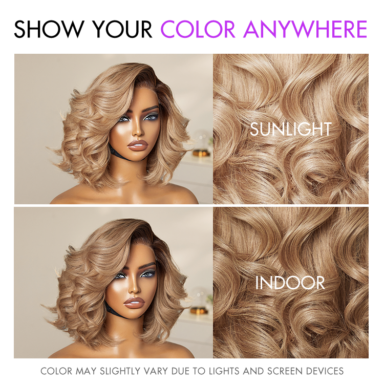 Glueless HD Lace Layered T-Part Lace Human Hair Wig - Red | 8"-14"