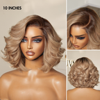 Glueless HD Lace Layered T-Part Lace Human Hair Wig - Red | 8"-14"