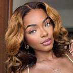 Glueless Loose Wave 5X5 Closure Human Hair Wig - Red | 10"-28"
