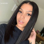 Glueless Straight T-Part Lace Human Hair Wig - Blonde | 10"-28"