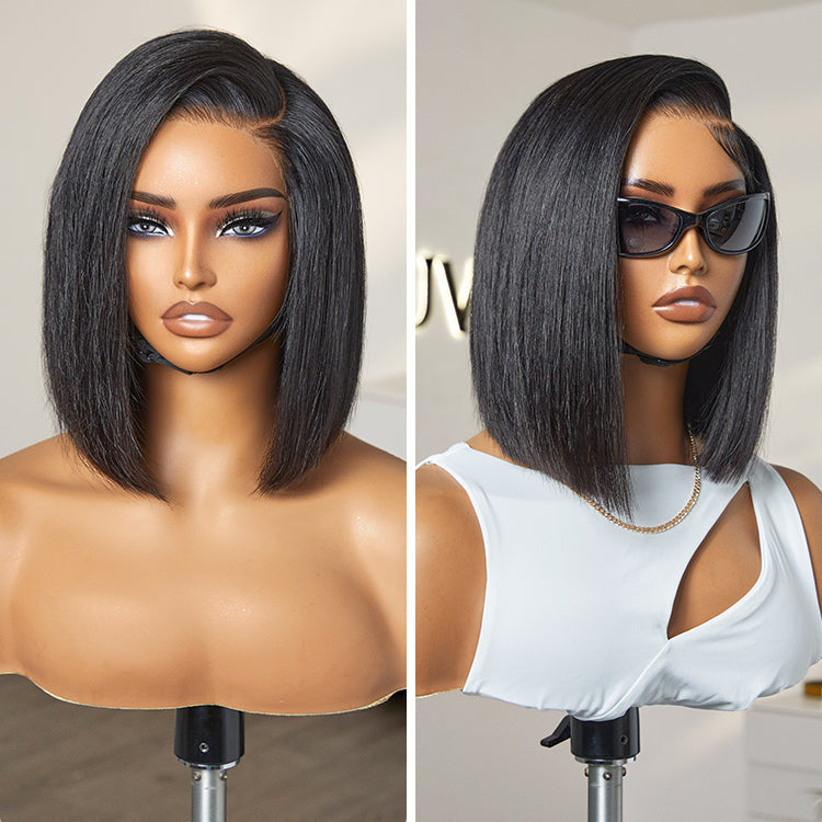 Glueless HD Lace Bob T-Part Lace Human Hair Wig - Blonde | 8"-14"