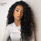 Glueless Curly T-Part Lace Human Hair Wig - Blonde | 10"-28"