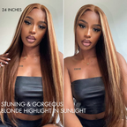Glueless HD Lace Straight T-Part Lace Human Hair Wig - Red 180% Density | 10"-28"